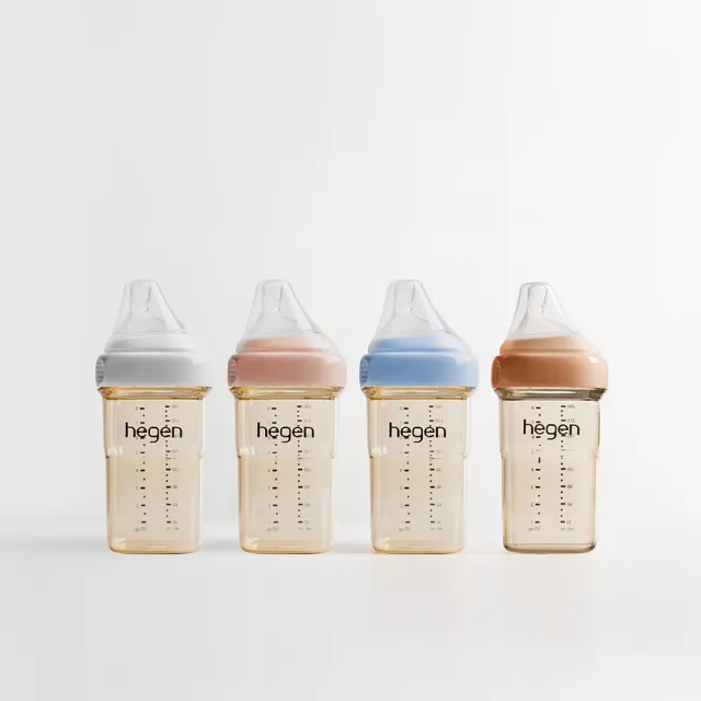 【hegen】總代理｜經典四支組(240ml雙瓶 x2)_粉/藍/紫/柔褐楓