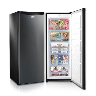 【TAIGA 大河】58H快配★180L低頻極窄身右開5層直立式冷凍櫃(CB1057 黑)