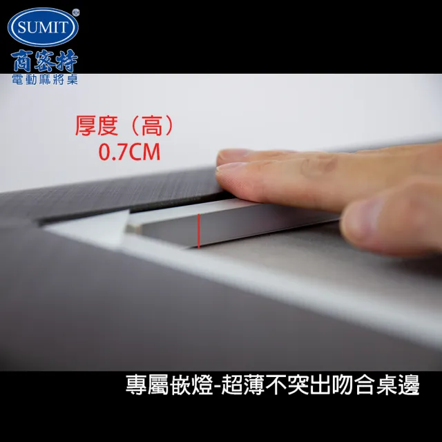 【商密特】電動麻將桌 極薄專屬嵌燈(麻將桌專屬桌上嵌燈．三種尺寸可選、無段亮度調整)