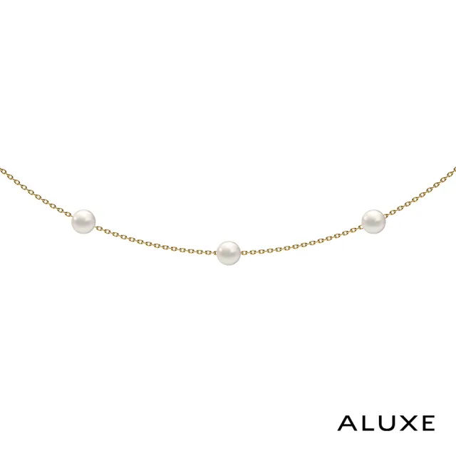 【ALUXE 亞立詩】10K金 天然淡水珍珠 珍珠項鍊 圓舞曲 珍愛系列 Be Loved NN0133(珍愛系列 Be Loved)