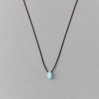 【ete】(Swing Drop) 春日節拍天然石垂墜繩鍊項鍊(ABCDEFG)