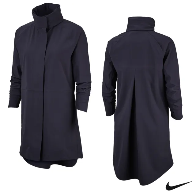 【NIKE GOLF】Nike Golf 女 防風防水運動機能長版外套 深灰 AV3698-015