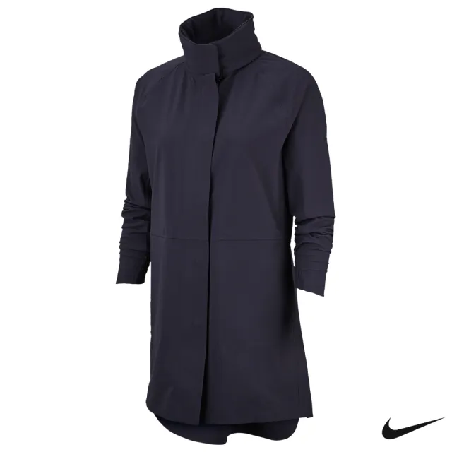 【NIKE GOLF】Nike Golf 女 防風防水運動機能長版外套 深灰 AV3698-015