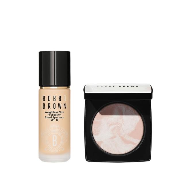【Bobbi Brown 芭比波朗】持久底妝定妝組(霧光持久粉底液+大理石蜜粉餅/雙11限定)