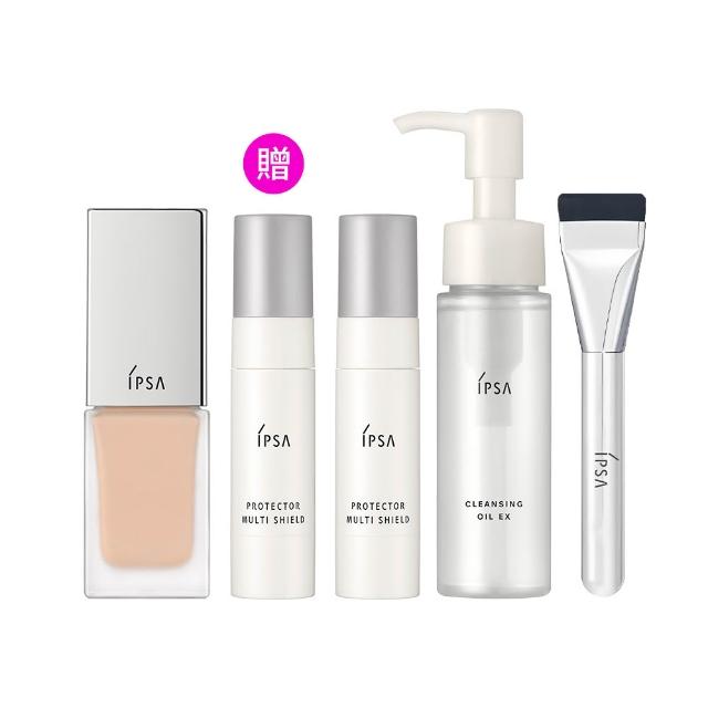【IPSA 茵芙莎】官方直營 輕裸精華粉底組 粉底/底妝/粉底液/持妝/控油(輕裸水光粉底液 25ml)