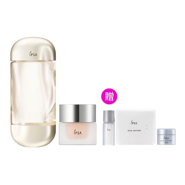 【IPSA 茵芙莎】官方直營 全新誘光MAX組 (流金保濕美膚水e x 誘光水霧粉底霜)