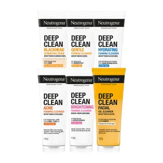 【Neutrogena 露得清】深層淨化洗面乳100g x9入(抗黑頭柔珠/保濕/透亮/抗痘/毛孔潔淨 6款任選 柯佳嬿代言)