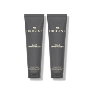 【ORIGINS 品木宣言】毛孔救星調理潔顏組(泥娃娃活性碳潔顏露150mlx2)