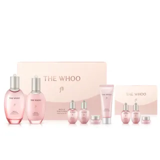 【WHOO 后】官方直營 拱辰享水蓮花保濕水凝禮盒150+110ml(露150ml+乳110ml+露20ml+乳20ml+霜4ml+潔顏40ml)