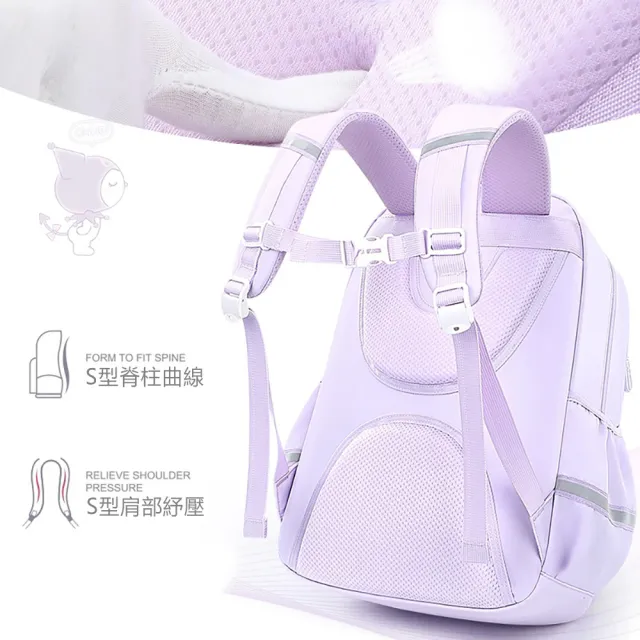 【SANRIO 三麗鷗】時尚可愛造型大小款護脊透氣減負兒童書包-多款可選(平輸品)