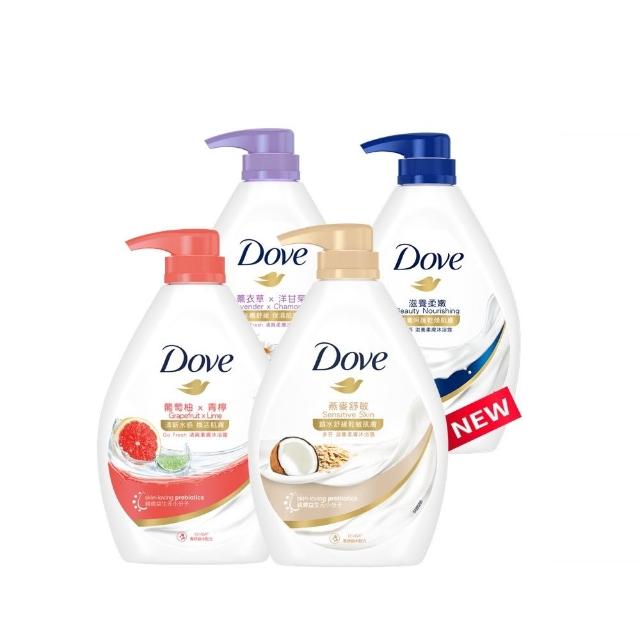 【Dove 多芬】滋養柔膚-燕麥舒敏新上市/GOFRESH系列沐浴乳900ml(多款任選)