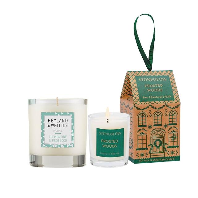 H&W英倫薇朵 HOME 香氛燭大+小限定組，為英國製造的高品質複方精油香氛燭，包含北歐雪松、舞茶伯爵、雪白大理花、萊姆佛手柑、玫瑰香豌豆、甜橙香檳、巖蘭草麝香、清新亞麻等香調，適合居家使用。商品為一般包裝，公司貨供應，儲存期限及使用方法請詳見產品包裝標示。節慶祝福與綠意麝香、溫馨節奏等香氣組合，為節日或日常點綴空間的理想選擇。