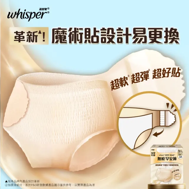 【好自在】新品上市！無痕褲型衛生棉 雙包入手組 - 生理褲/衛生棉褲(奢柔褲/早安褲6片)