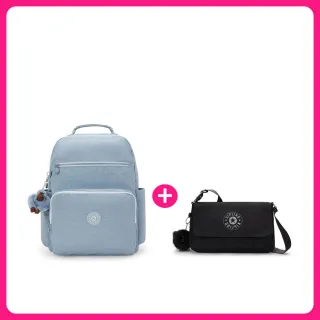 【KIPLING】1+1★買大送小 後背/托特+手提/斜背/側背包限量組(多款任選)