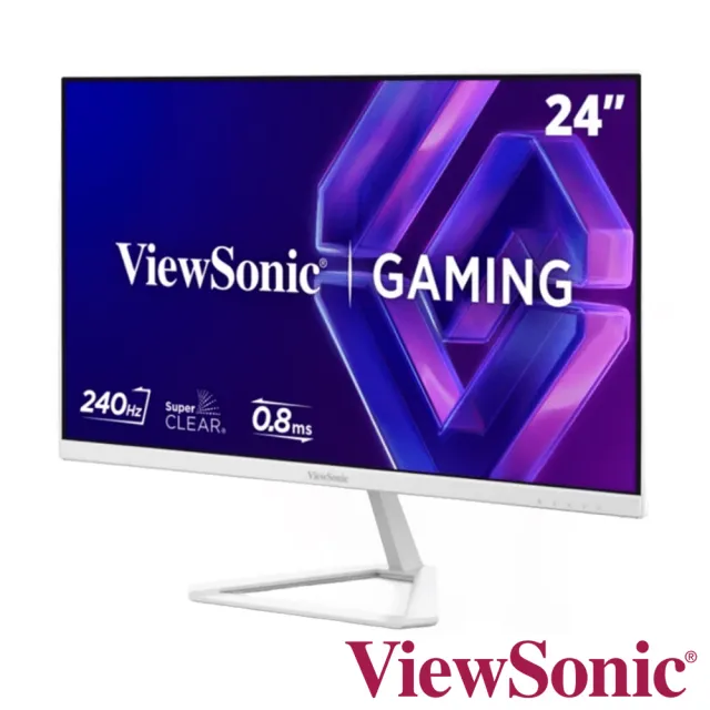 【ViewSonic 優派】VX24G30-W 24型 240Hz 電競螢幕(G-Sync/HDR/0.8ms/相容PS5/IPS)