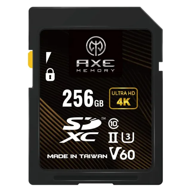 【AXE MEMORY】256GB UHS-II V60 245MB/s 高速專業記憶卡 SDXC U3/C10 支援 4K / UHD 錄影 / 相機 / 遊戲機