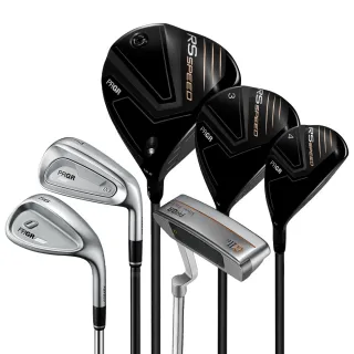 PRGR RS Speed 男用套桿#1+#3木+#U3鐵木+03鐵桿(碳身)#6-P+A+ 0 Wedge 56度+1推+球袋/11支#邁達康