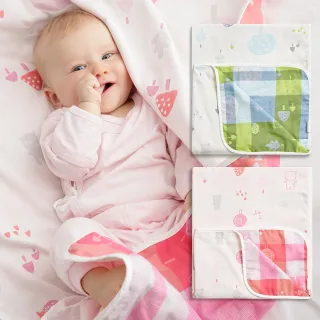 【奇哥】森林家族四層紗布被 70x150cm(寶寶毯/嬰兒毯/四季毯/冷氣毯/涼被/小被被/蓋被/寶寶被毯)