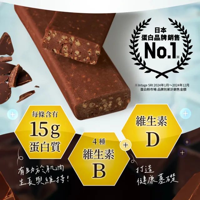 【Meiji 明治】明治SAVAS蛋白棒-巧克力口味44g/個(12入/盒)