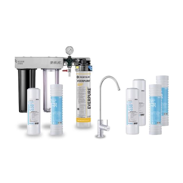 Everpure愛惠浦 Trio-4H2 Everpure愛惠浦 Trio-4H2 櫥下型淨水器,採用先進濾芯淨水技術,提供純淨飲用水。尺寸 H51xW42xD14cm,適合5公升以上使用需求。適用多款濾芯如 RES-800、AC2、4C2 等,美國原裝進口,1年保固,公司貨。BSMI許可字號 R3G712,確保安全高效淨水,理想家庭飲水解決方案。