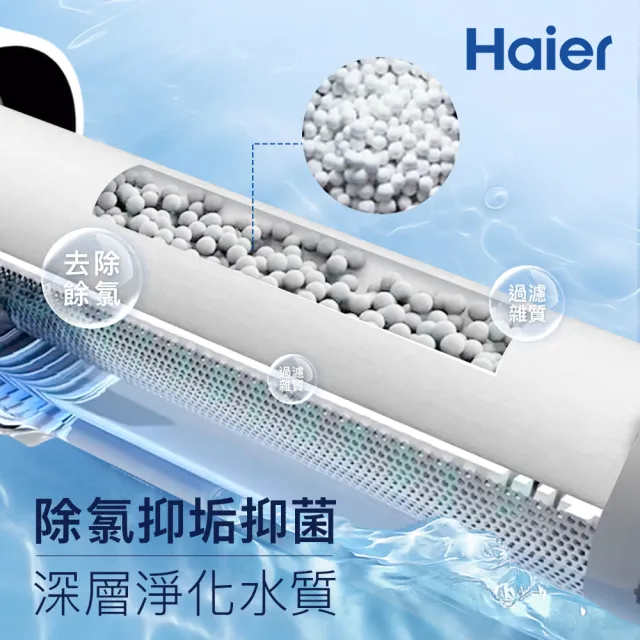 【Haier 海爾】海爾燃氣熱水器專用 抑垢美膚小藍瓶 專用濾芯二入(HR-SC-V1F2)