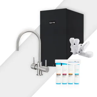 【藍海淨水】BO-7007醫療級316有壓式不鏽鋼龍頭廚下型飲水機-冷/熱+BO-8111 高效能除鉛抑垢淨水器