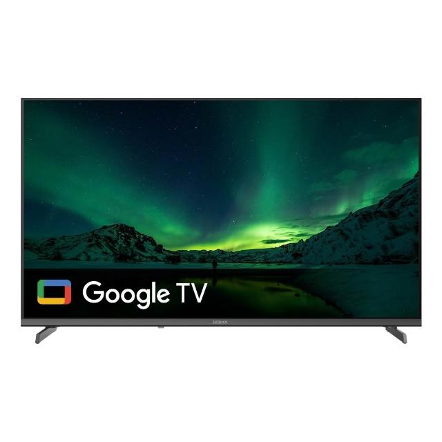 HERAN禾聯 QE-43H210 是一款43吋2K解析度的智慧連網液晶顯示器，支援Google TV功能，內建耳機端子與麥克風輸入端子，提供更完整的影音體驗。產品含安裝服務並提供舊機回收，電壓為110V，適用於AV、HDMI、USB2.0等多種接線需求，螢幕比例為16:9，具備杜比數位音效與多組HDMI、AV、VGA等端子，附遙控器，3年保固，BSMI認證。