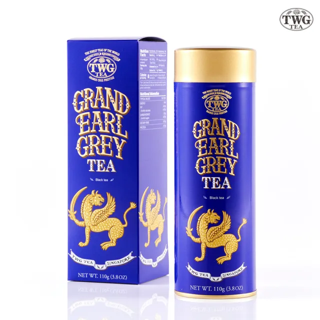 【TWG Tea】頂級訂製茗茶 尊爵伯爵茶 110g/罐(Grand Earl Grey Tea;紅茶)