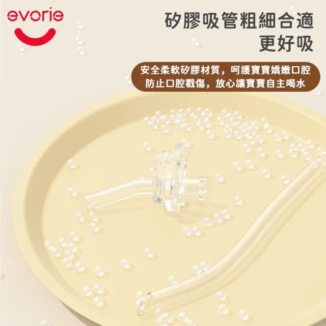 【Evorie】Tritan兒童水杯2入組(300mL380mL)微笑水杯