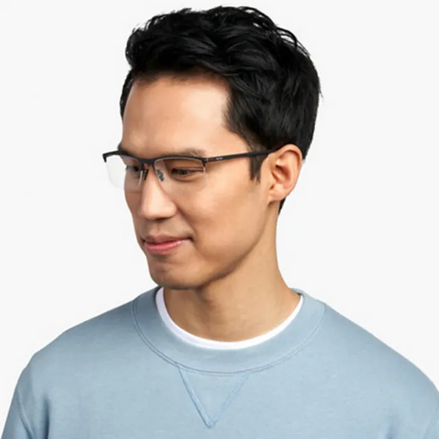 【Oakley】奧克利 鈦金屬半框 黃仁勳配戴同款 光學眼鏡 TIE BAR 0.5 舒適彈簧鏡臂 OX5140 01 霧黑 公司貨