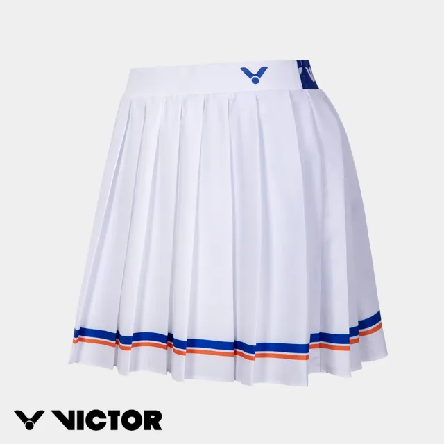 【VICTOR 勝利體育】韓風版羽球服飾 針織運動褲裙 女款 (K-2606CLS A 白)