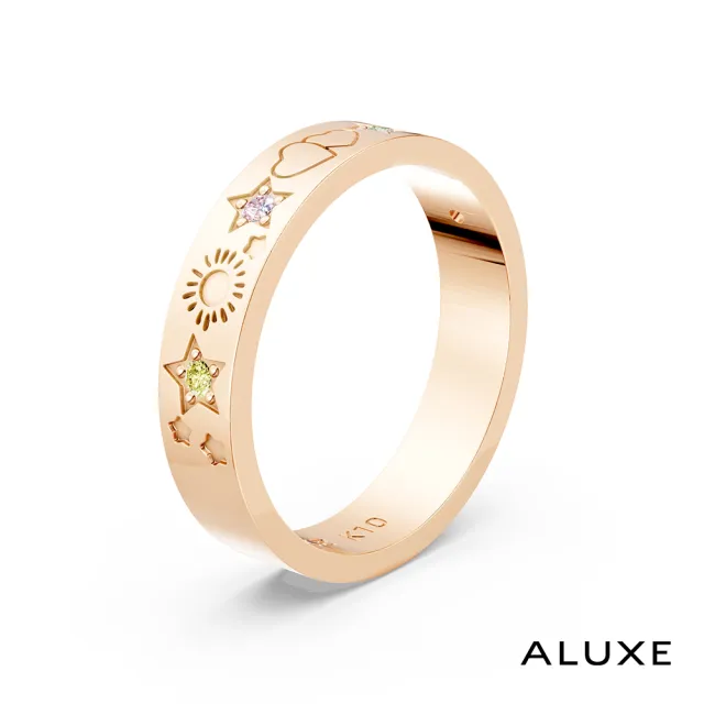【ALUXE 亞立詩】10K金 童話光影戒指 RG0307 (CareBears聯名系列)