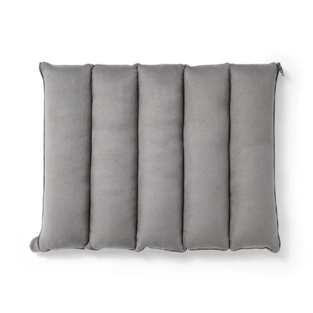 【MUJI 無印良品】可拼接柔軟多用途靠枕/成品尺寸:W45×L33 cm(墨灰/淺米/淡綠)