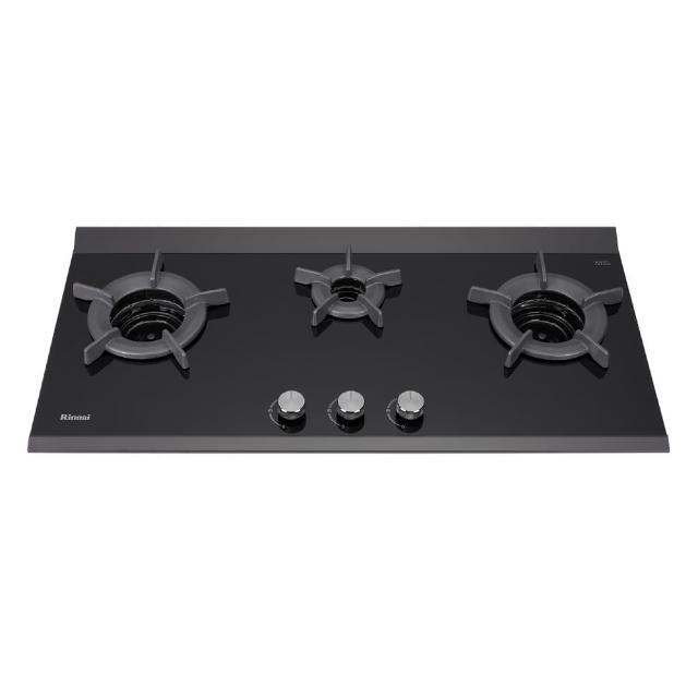 【林內】檯面式內焰玻璃三口爐(RB-3CGN-TR 基本安裝)