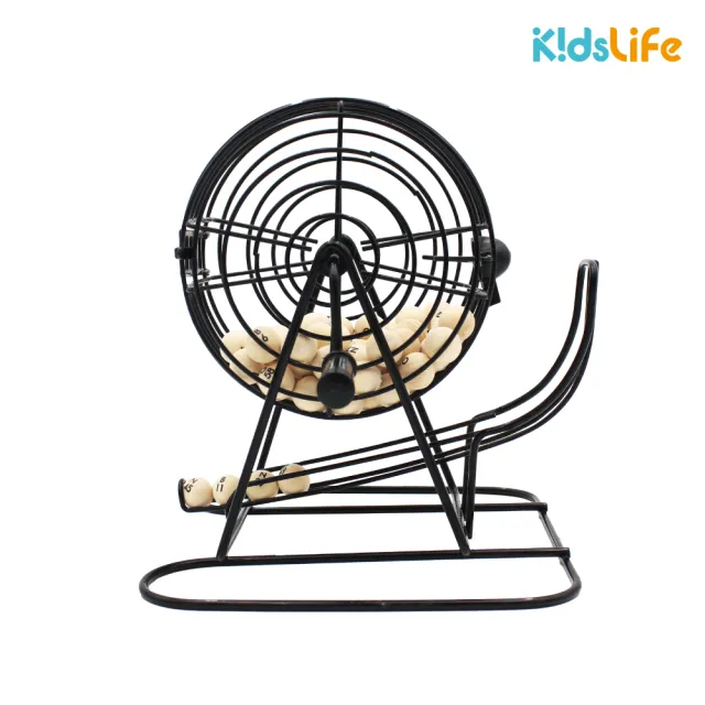 【KidsLife】歡樂手搖賓果機｜抽獎機 搖獎機 bingo機 尾牙抽獎 樂齡桌遊