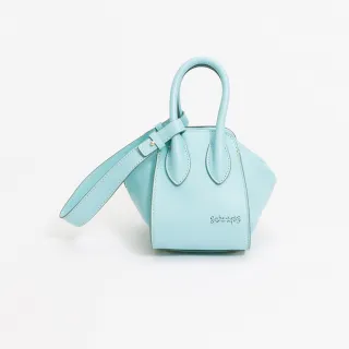 【uniarts】歐系真皮LU拉鍊款手提肩背兩用包-小(薄荷綠)