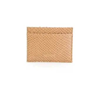 【uniarts】歐系頂級牛皮簡式卡片夾(杏色)