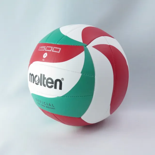 【MOLTEN】合成皮5號排球 三色螺旋紋 (V5M1500 白紅綠)