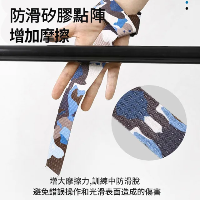 【ANTIAN】引體向上握力助力帶 運動防滑耐磨硬拉帶 男女健身手腕護具 舉重助握帶(一對組)