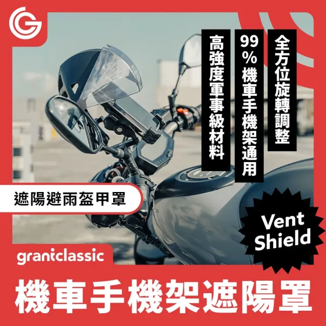 【grantclassic】盔甲罩 機車手機架遮陽防雨罩 (機車支架專用配件 官方直營)