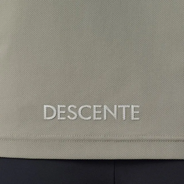 【DESCENTE】GOLF 迪桑特 男士 透氣高爾夫短袖POLO衫(黑色/卡其色)