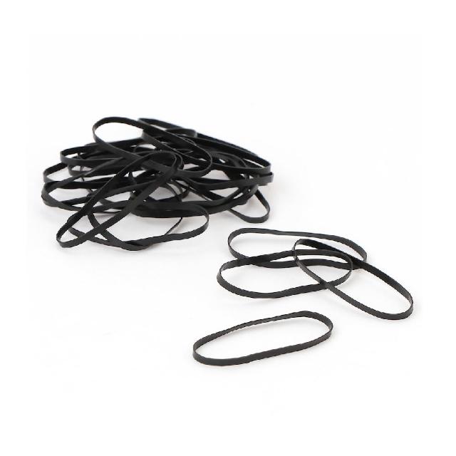 【MUJI 無印良品】細橡皮頭髮圈/黑/25入