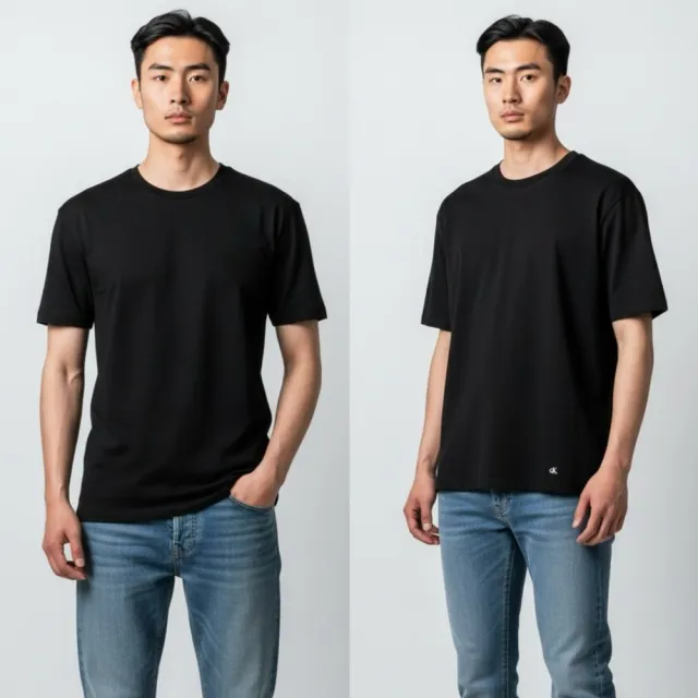 【CALVIN KLEIN】三件盒裝 繡標 Calvin Klein 素T  CK  T恤 黑色 純棉 內衣 圓領 短T 短袖 @4051