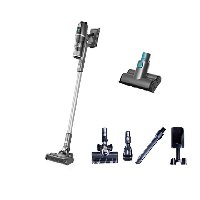 HERAN禾聯 HVC-35EP010 無線吸塵器，搭載HEPA濾網與無刷馬達，輕量設計僅1.1kg~2kg，手持直立兩用模式，適合乾式清潔。適用於木材、鋼材、床墊、大理石、磁磚、長毛地毯、短毛地毯、強化地板、木地板、深色地板、油布、貼皮等多種表面，噪音控制在71-80dB，低音運作舒適無擾。高效吸塵，輕鬆打理家居，為您帶來潔淨生活。