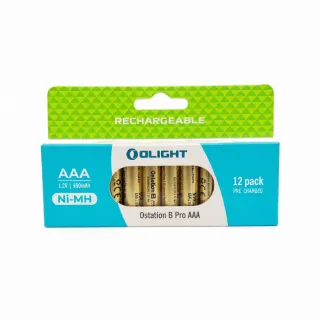 【Olight】電筒王 手電筒用 低自放鎳氫充電電池 950mAh 12入 4號 AAA充電電池 電壓1.2V 300次以上循環