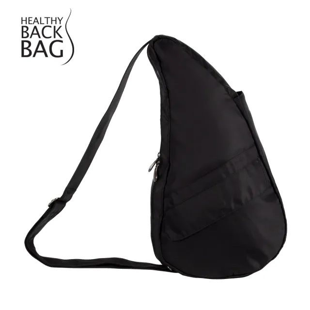 【HEALTHY BACK BAG】官方直營-再生材質 RECYCLED NYLON SMALL 斜背包-經典黑 男包 女包 側背包 斜背包