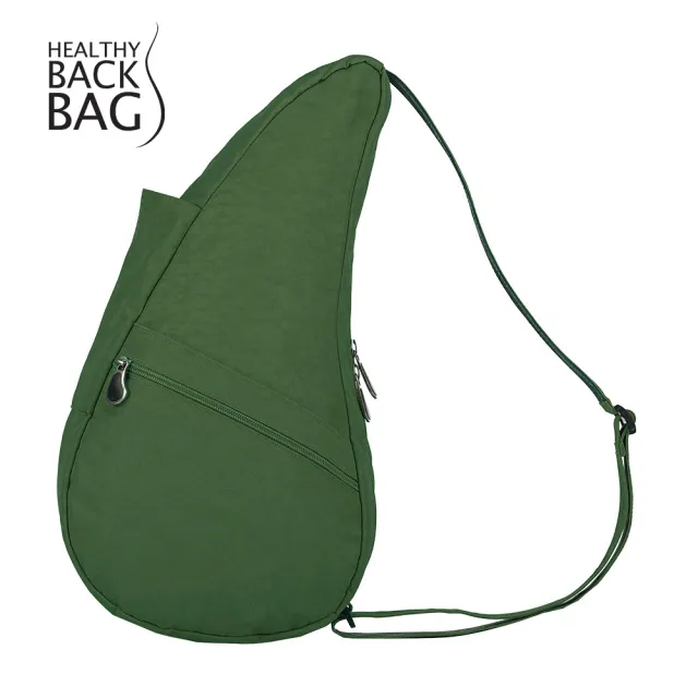 【HEALTHY BACK BAG】官方直營-基本款 TEXTURED NYLON SMALL 斜背包-常青綠 男包 女包 側背包 斜背包