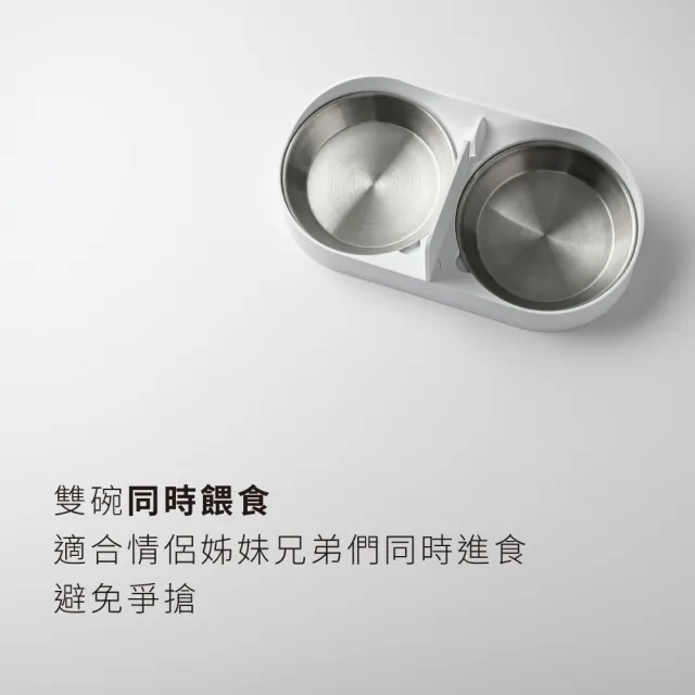 【grantclassic】餵不停 LuxNourish 貓狗自動餵食器配件 雙碗盤(官方品牌 單獨雙碗配件無主幾)