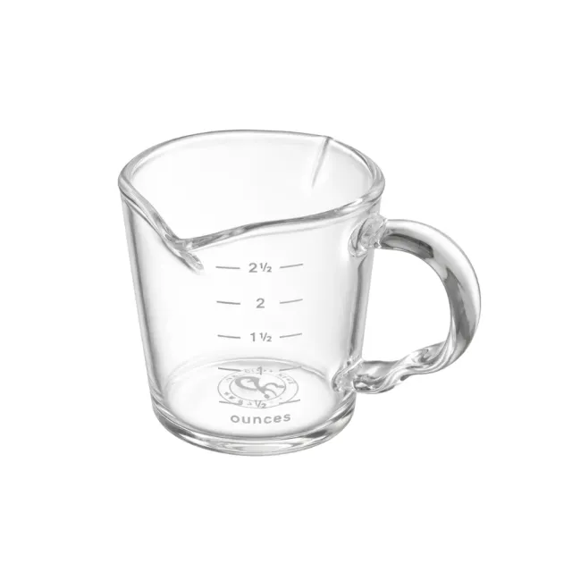 【Glass King】GK-059 耐熱雙口量杯 濃縮咖啡杯 義式量杯 盎司杯 奶盅杯 玻璃量杯 刻度量杯