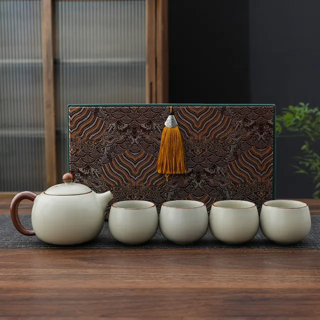 【Bravomart】汝窯西施壺茶具套組
